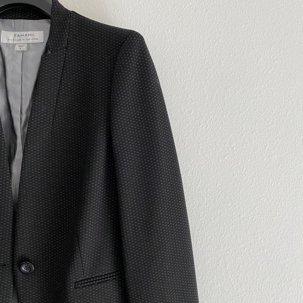 NWT Tahari ASL Micro Polka Dot Blazer